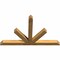Ekena Millwork Saratoga Rough Sawn Timber Gable Bracket, Western Red Cedar, 96"W x 60"H x 6"D x 6"F, 15/12 Pitch GBW096X60X0606SAR00RWR - alternate 2